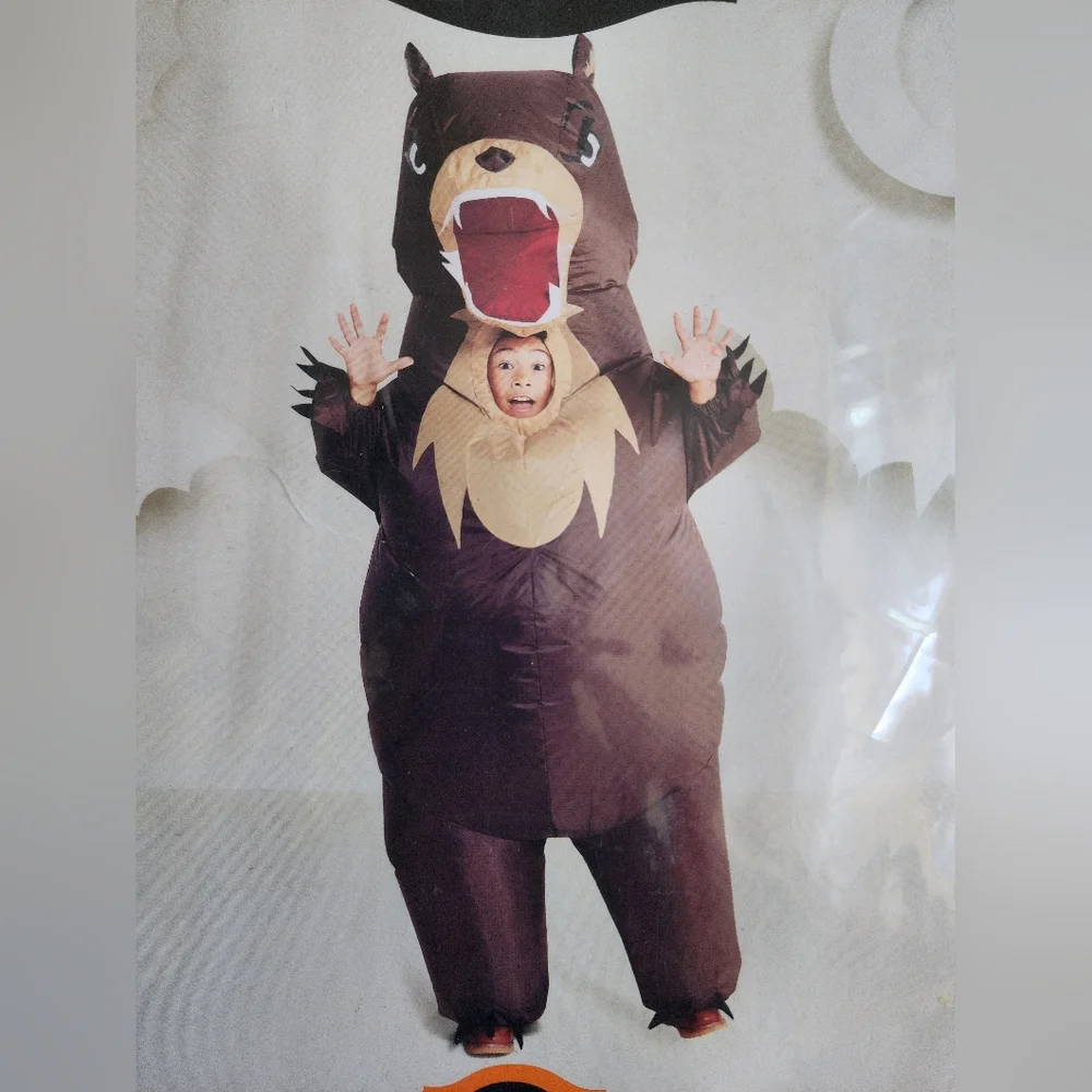 Hyde & Eek! Kids Inflatable Bear Halloween Costume One Size